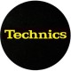 Coppia Panni Per Giradischi Slipmats Technics Logo Yellow