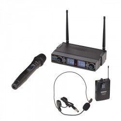 Radiomicrofono WF-D-290 Soundsation doppio  wireless con gelato e archetto