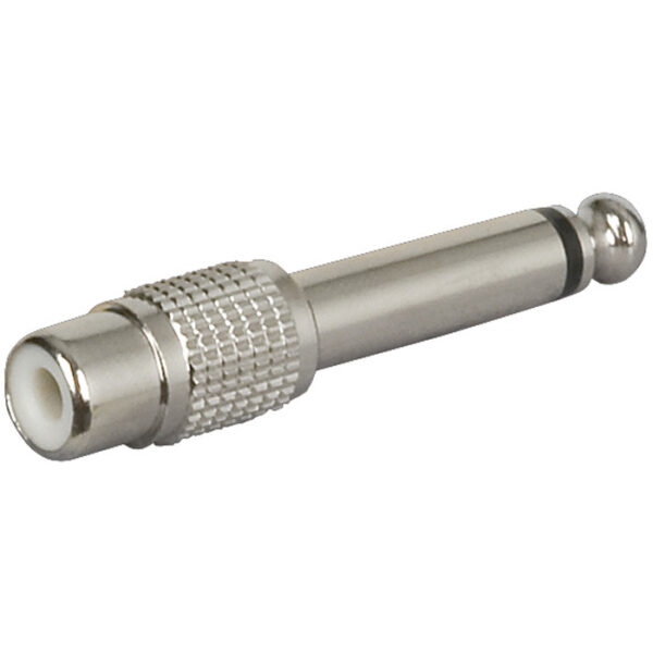 Adattatore Rca Femmina - Jack Mono 6,3 mm - Metallo