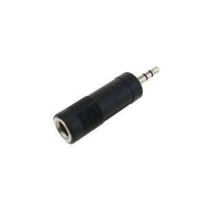 Set Da 4 Adattatori Audio Deetech: Da RCA Femmina A Jack 6,3 Mm Mono - Per Collegare Cuffie, Amplificatori E Strumenti Musicali