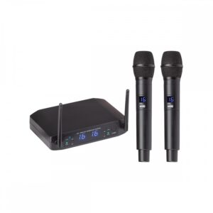 Radiomicrofono Doppio Gelato WF-U216HH Dual Wireless e  batterie ricaricabili